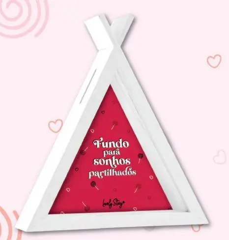 Lovely Story - Mealheiro Tipi Branco - Fundo Para Sonhos Partilhados