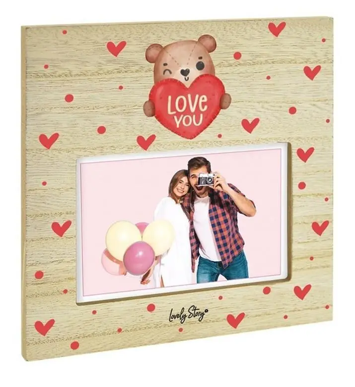 Lovely Story - Moldura Urso LOVE YOU