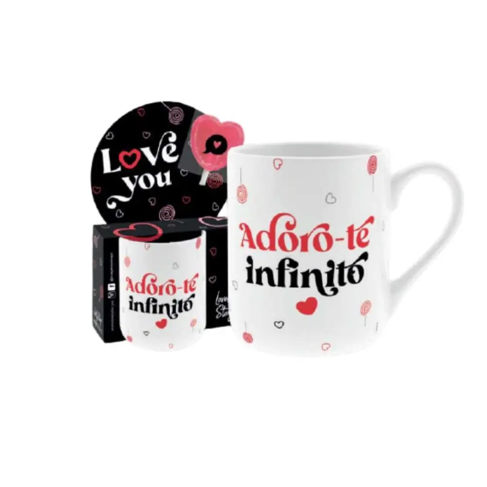 Lovely Story - Caneca de Cerâmica - Adoro-te Infinito! (330 ml)