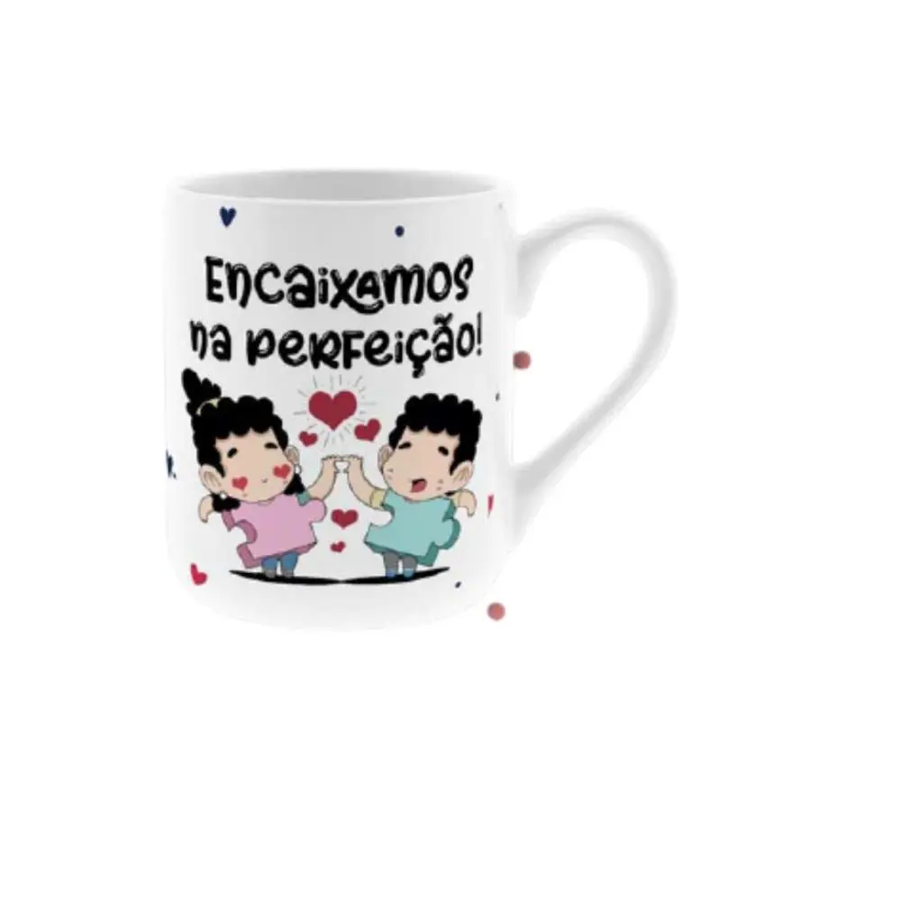 Lovely Story - Caneca de Cerâmica - Encaixamos Na Perfeição! (330 ml)