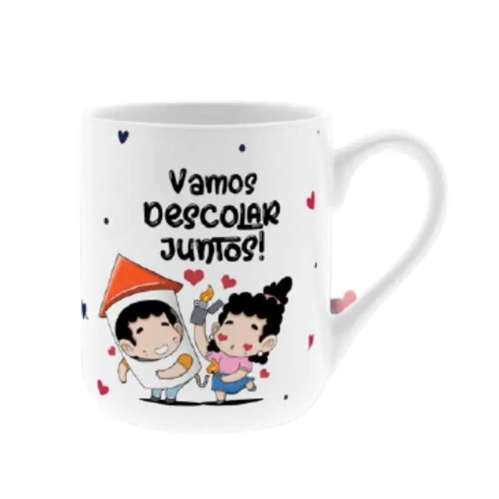 Lovely Story - Caneca de Cerâmica - Vamos Descolar Juntos! (330 ml)