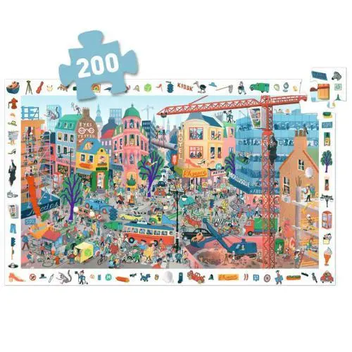 Djeco - A Cidade - Puzzle de Observação (200 pcs)