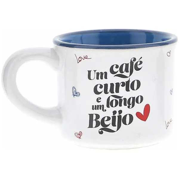 Chávena de Café "Um Cafezinho Contigo... e Tudo Resolvido!" - Lovely Story