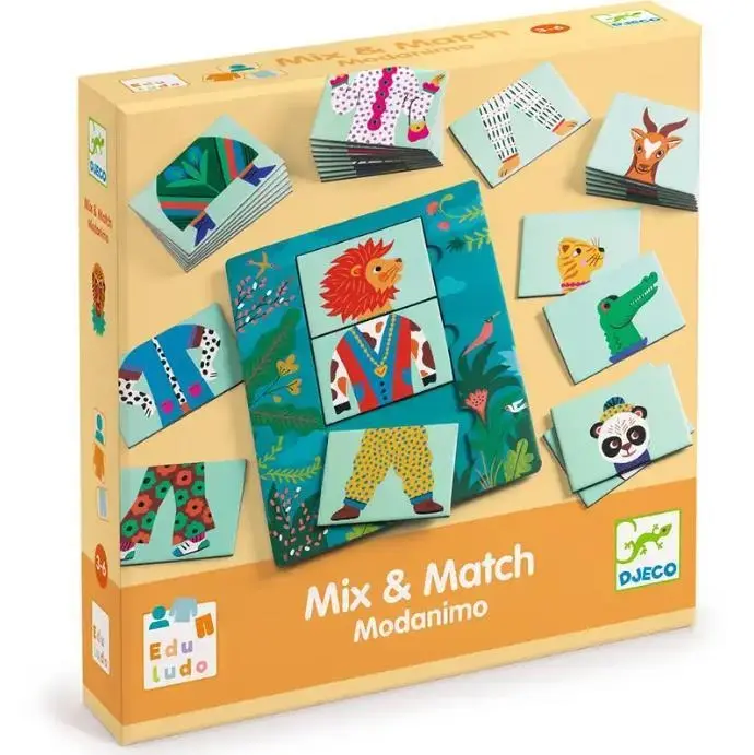 Djeco - Mx & Match - Modanimo - Jogo de Correspondência