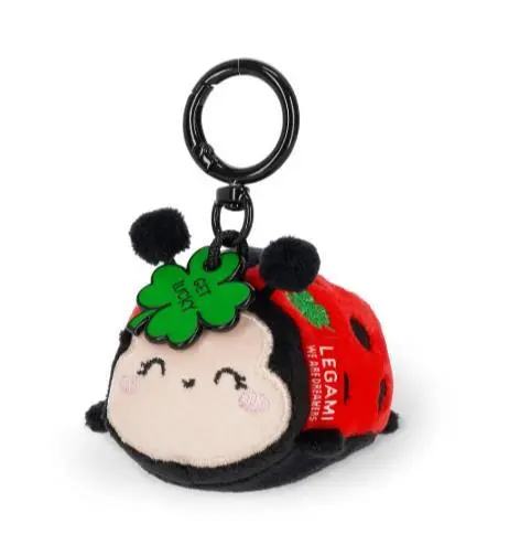 Legami - Porta-chaves Peluche Super Soft Joaninha (Get Lucky)