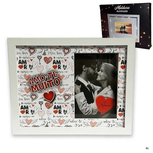Moldura c/ Luz "Amo-te Muito"