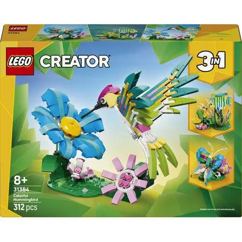 Lego - Creator - Animais Selvagens: Beija-flor Colorido (312 pcs)