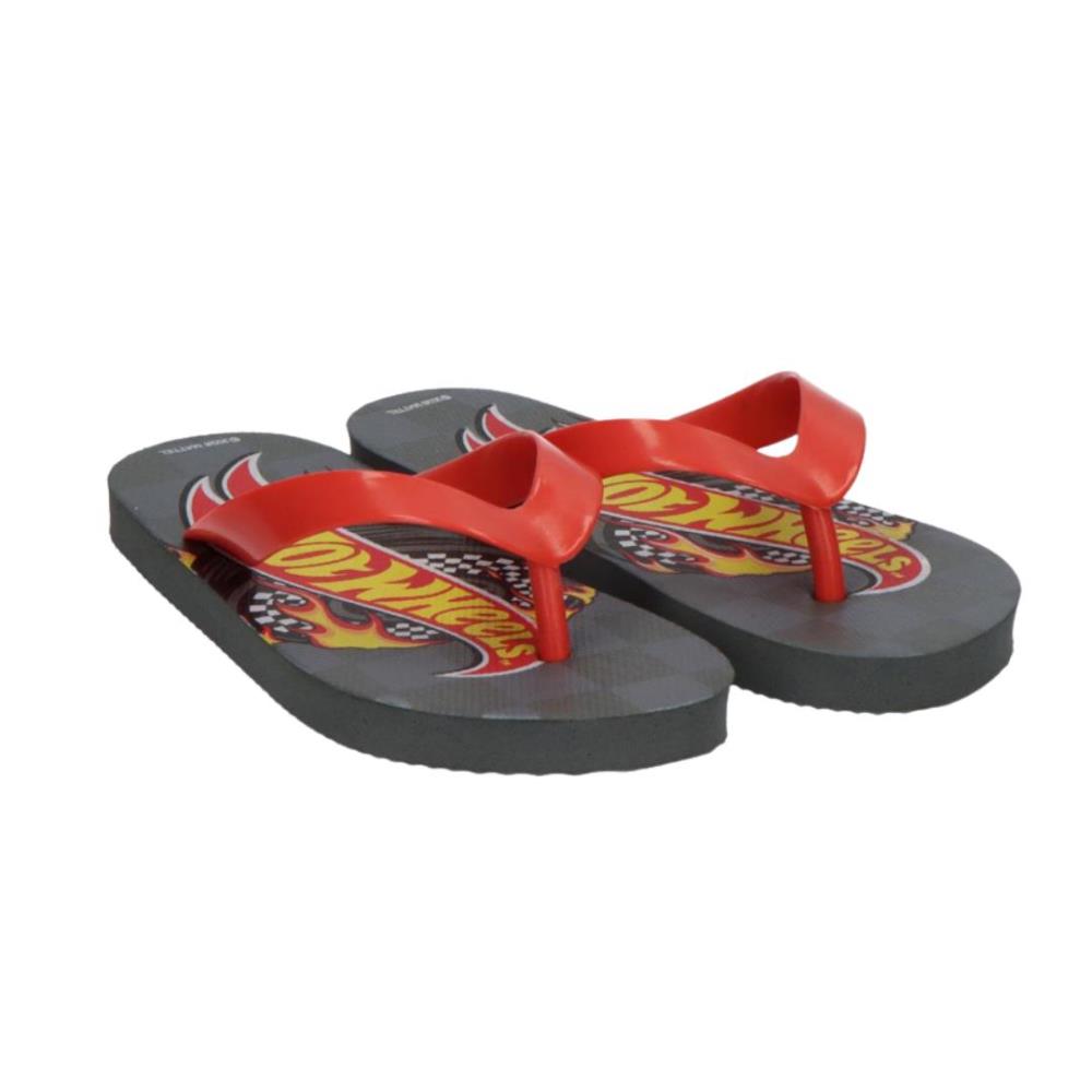 Hot Wheels - Chinelos de Praia Cinza (26-33)