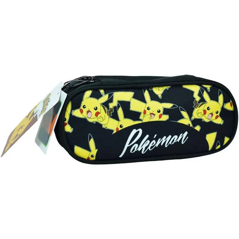 Pokémon - Estojo Oval Preto com Pikachu