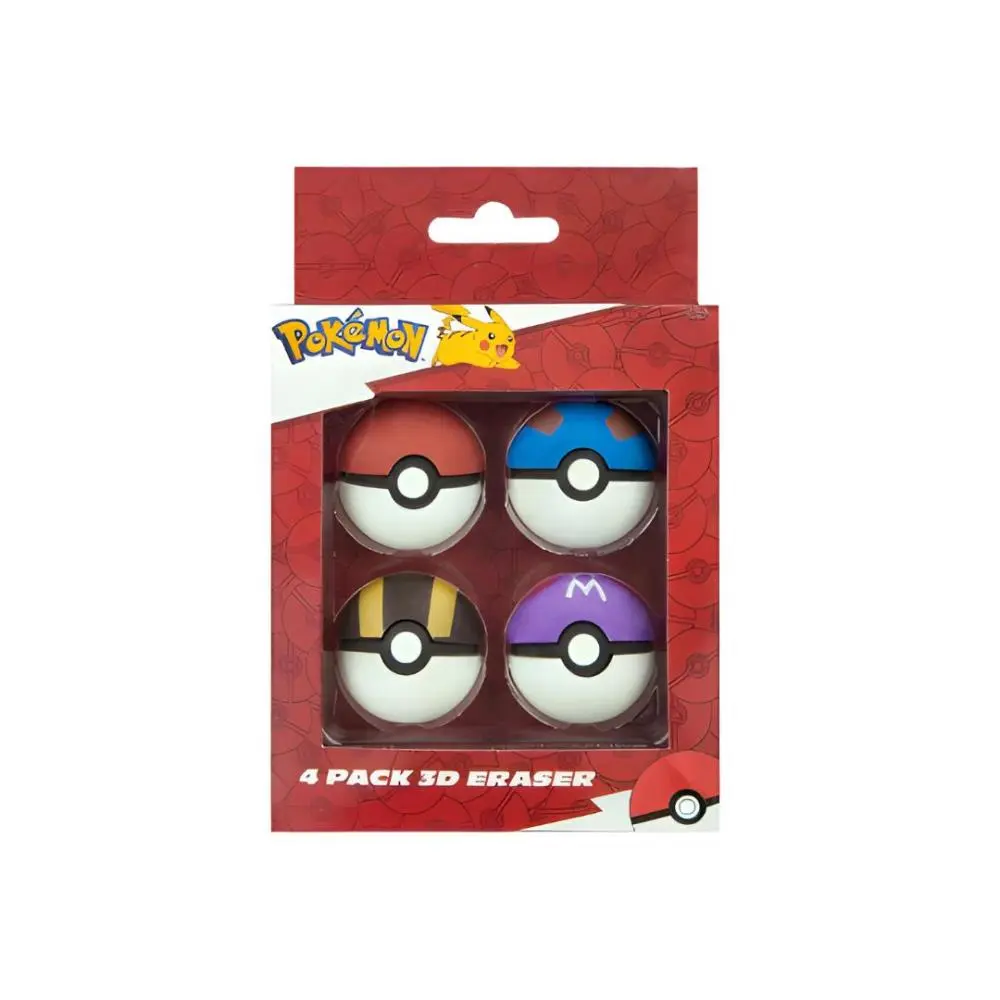 Pokémon - Borrachas 3D (4un)
