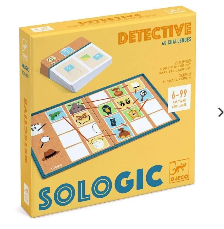 Djeco - Sologic - Detective Jogo de Intervenção (40 Desafios)