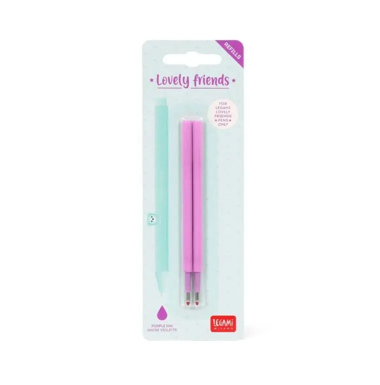 Legami - Recarga Rosa para Caneta de Gel c/ Animal de Decoração (3 unids)