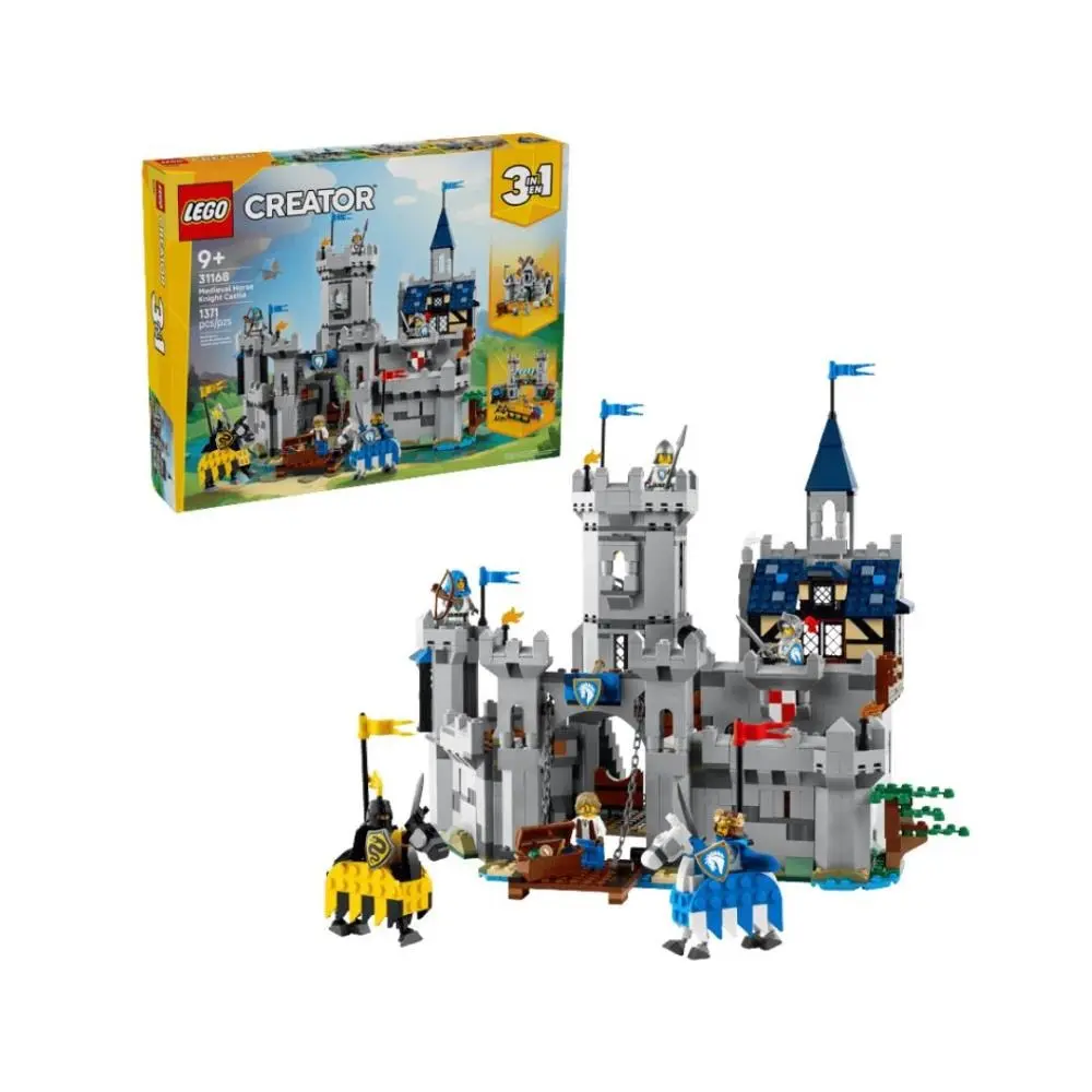 Lego - Creator - Castelo Medieval com Cavaleiro e Cavalo (1371 pcs)