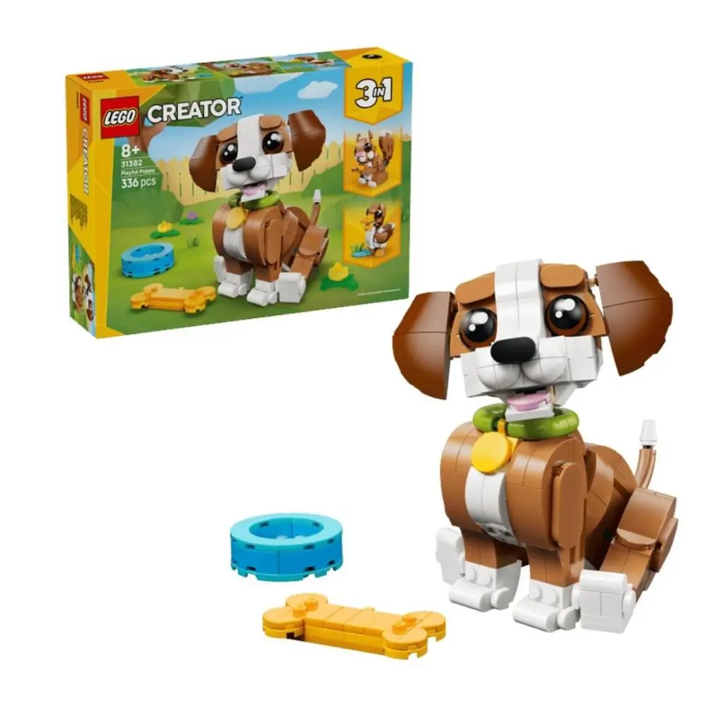Lego - Creator - Animais Adoráveis: Cachorrinho Brincalhão (336 pcs)