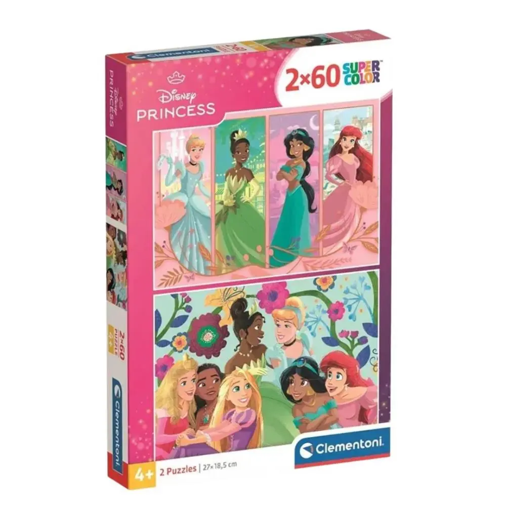 Clementoni - Puzzle - Disney - Princesas 2 Puzzles de 60 Peças