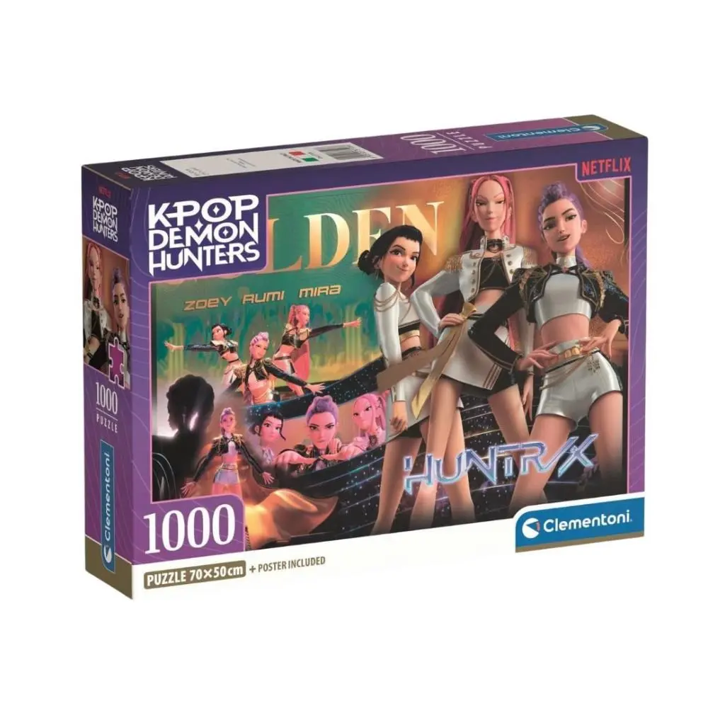 Clementoni - Puzzle - Netflix - K Pop Demon Hunters Golden 1000 Peças