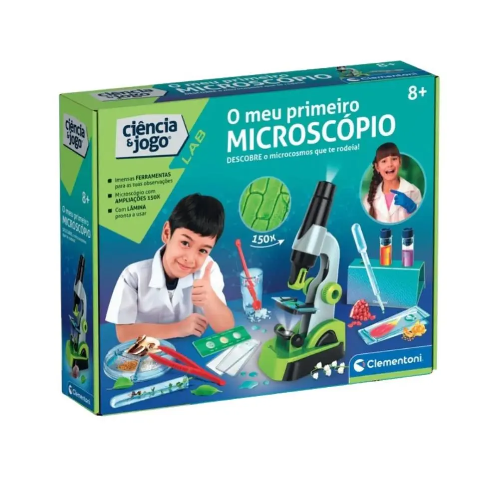 Clementoni - Ciência e Jogo - O Meu Primeiro Microscópio