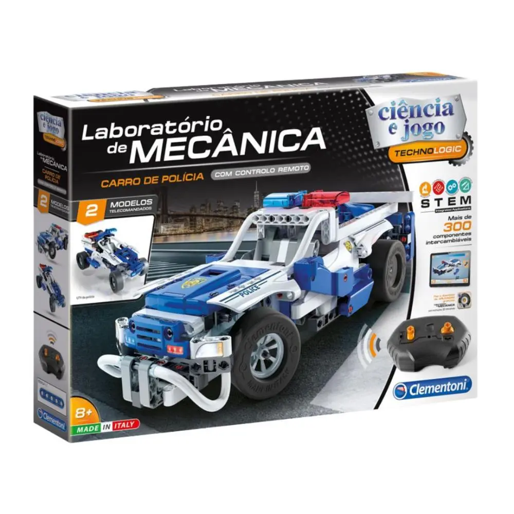 Clementoni - Ciência e Jogo - Carro de Polícia Telecomandado