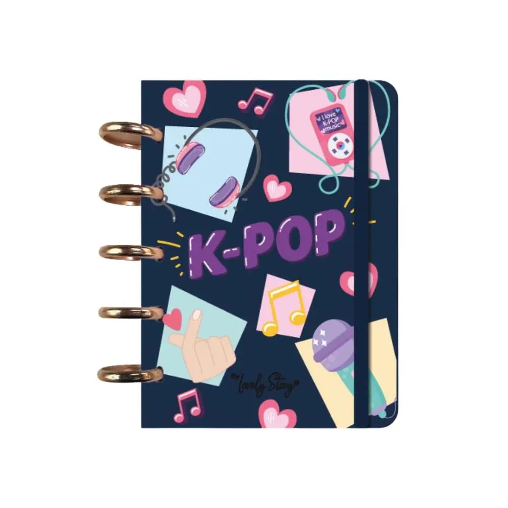 Lovely Story - Caderno A6 Dark Blue K-Pop