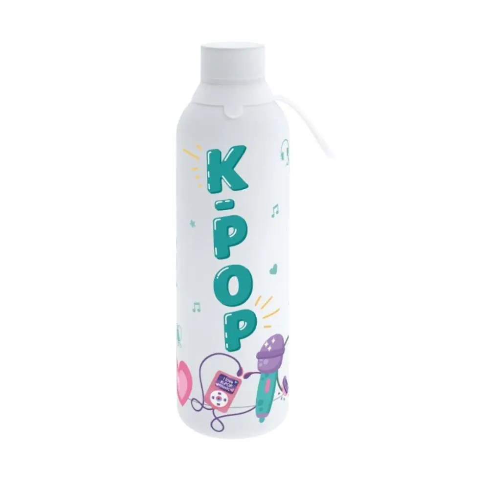 Lovely Story - Garrafa Térmica Branca K-Pop 750ml