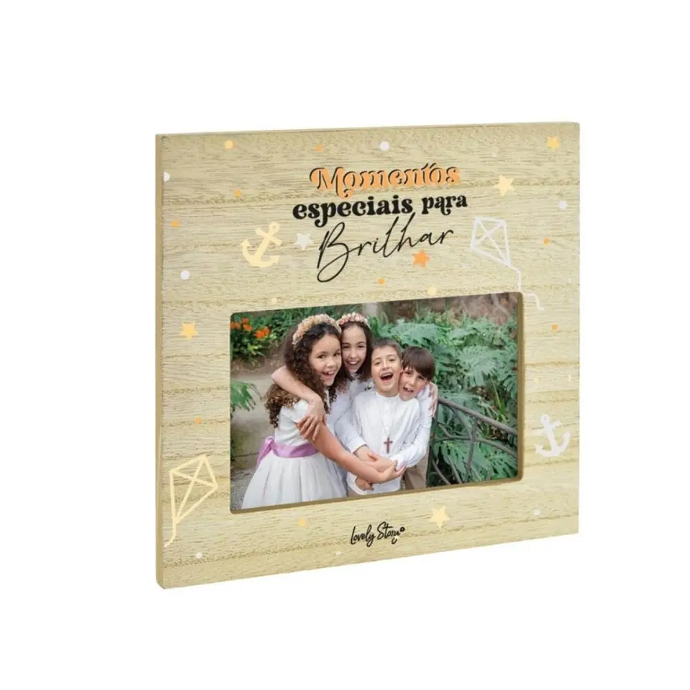 Lovely Story - Moldura de Madeira "Momentos Especiais Para Brilhar"