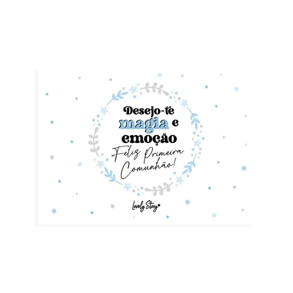 Lovely Story - Envelope de Dinheiro "Desejo-te Magia E Emoção. Feliz Primeira Comunhão"