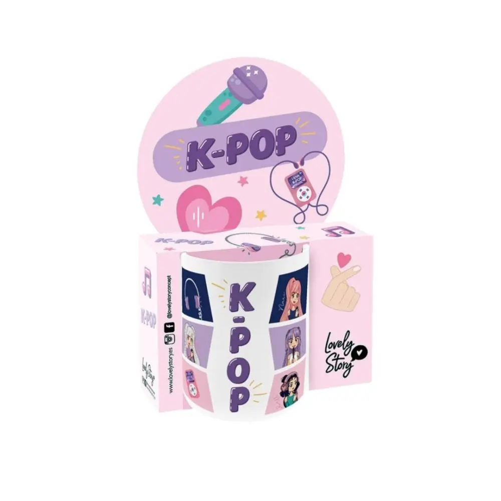 Lovely Story - Caneca Cerâmica K-Pop Stars 330ml