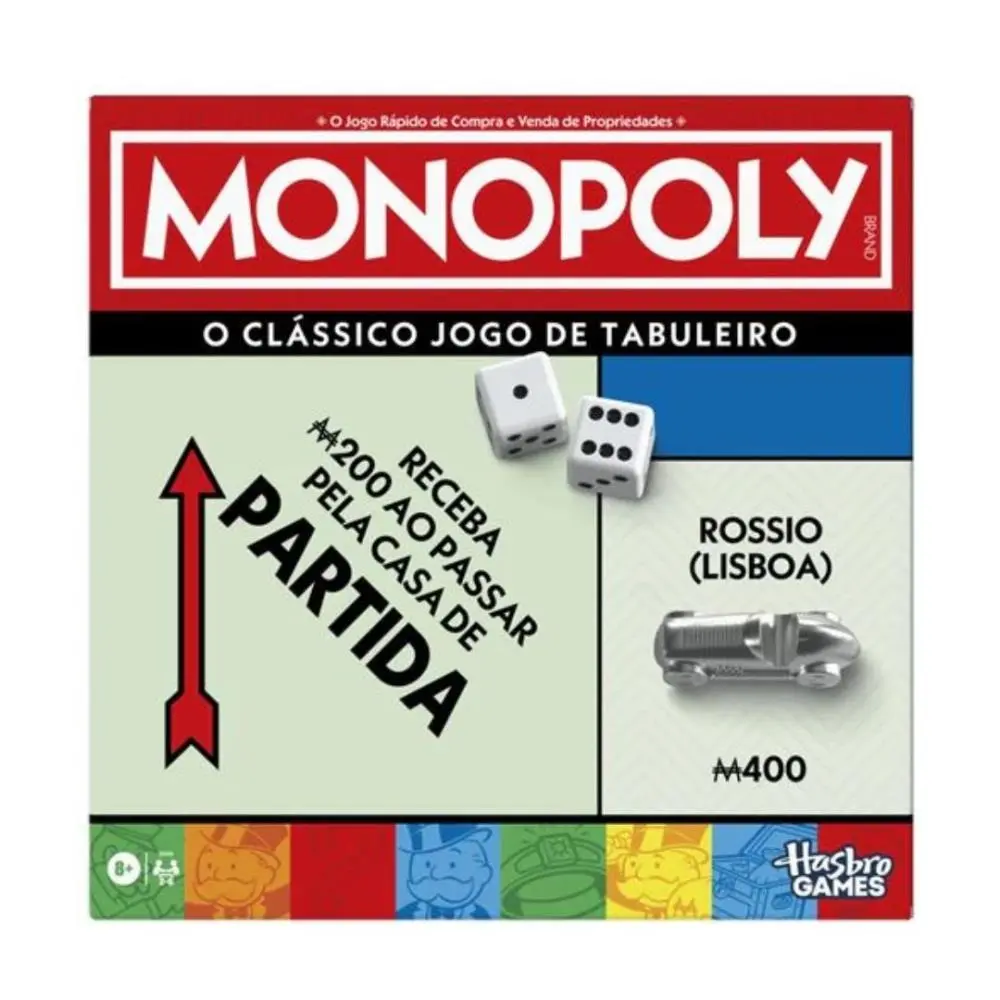 Hasbro - Jogos de Tabuleiro - Monopoly Classic