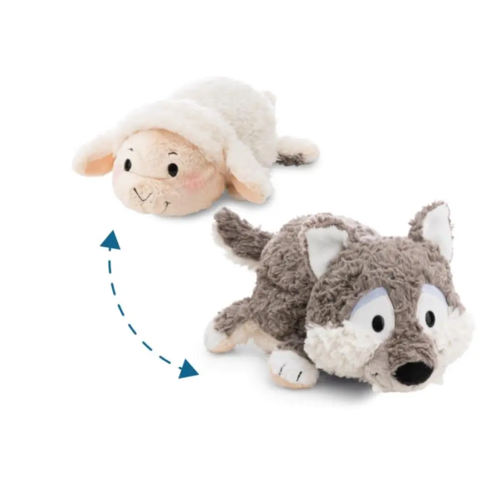 Nici - Twistimals - Peluche Ovelha e Lobo c/ Função reversível