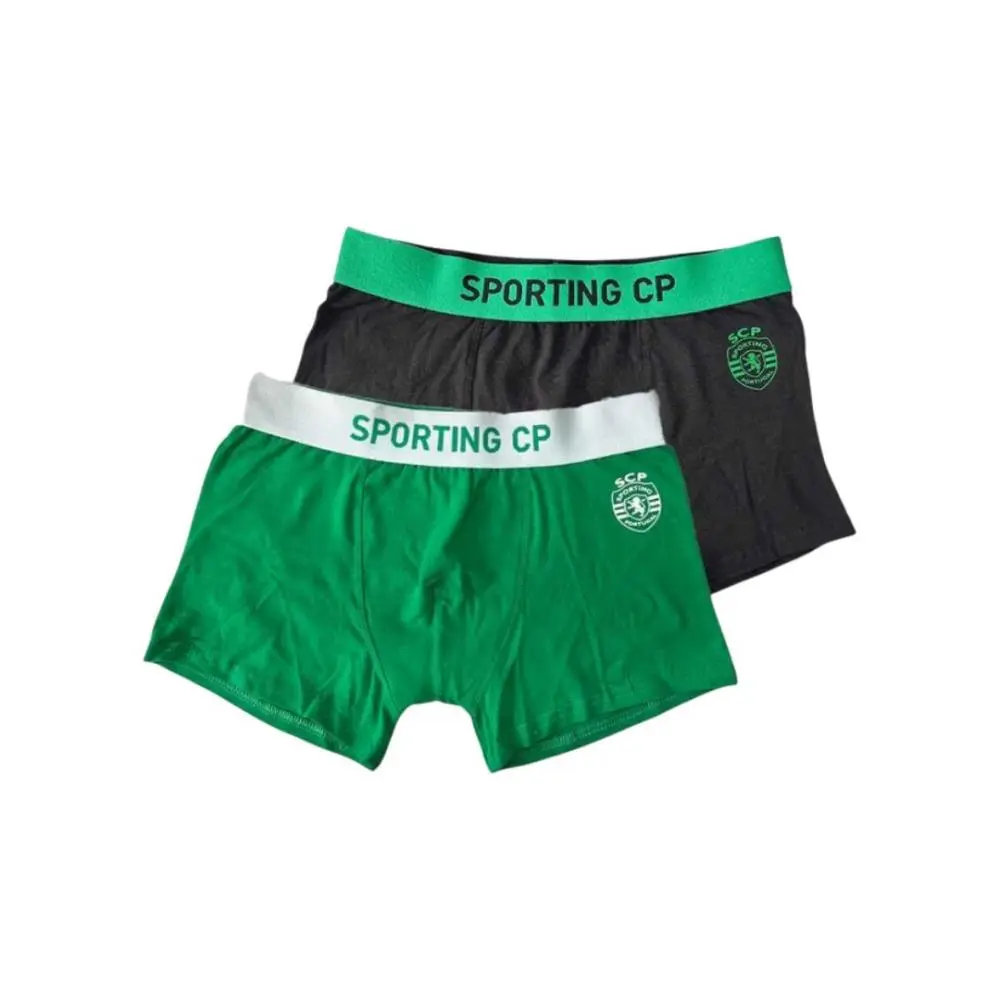 Sporting - Boxers Verdes e Pretos (2 Unidades) SCP