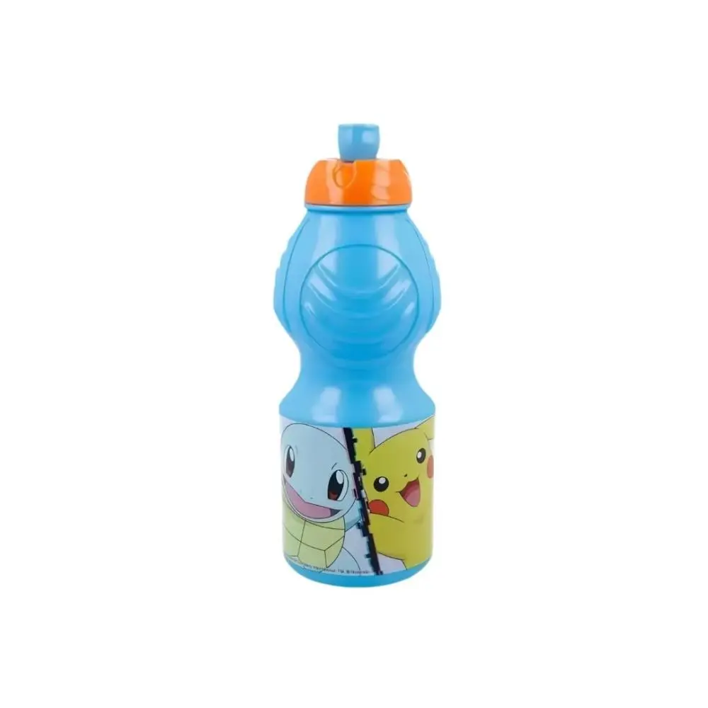 Garrafa Plástica 400ml Azul e Laranja - Pokemon