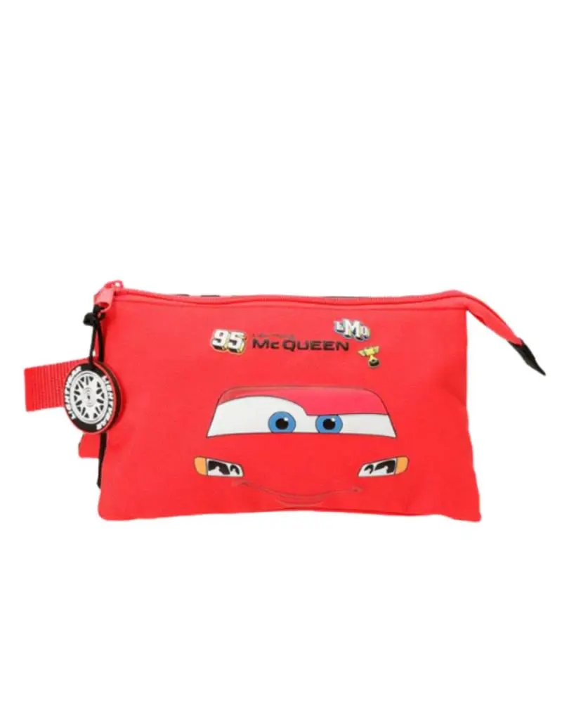 Cars - Porta Lápis Triplo Vermelho