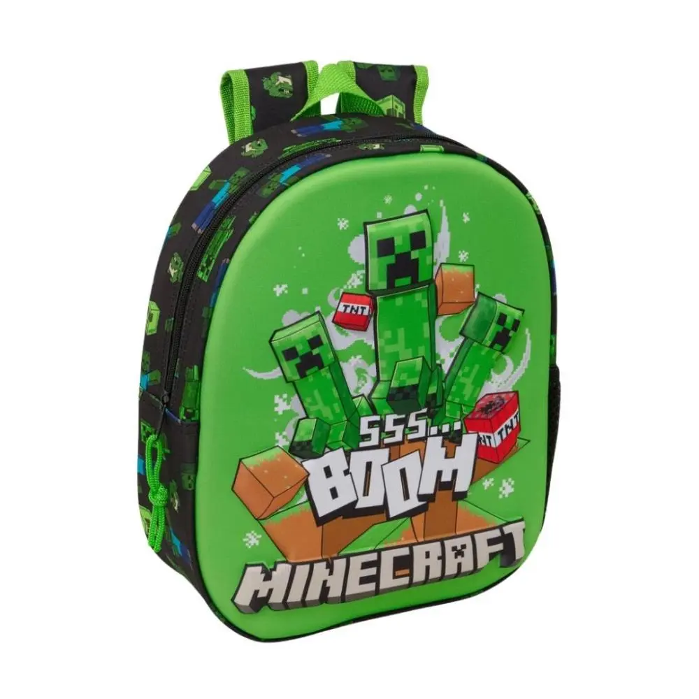 Minecraft - Mochila Infantário 3D "Boom"