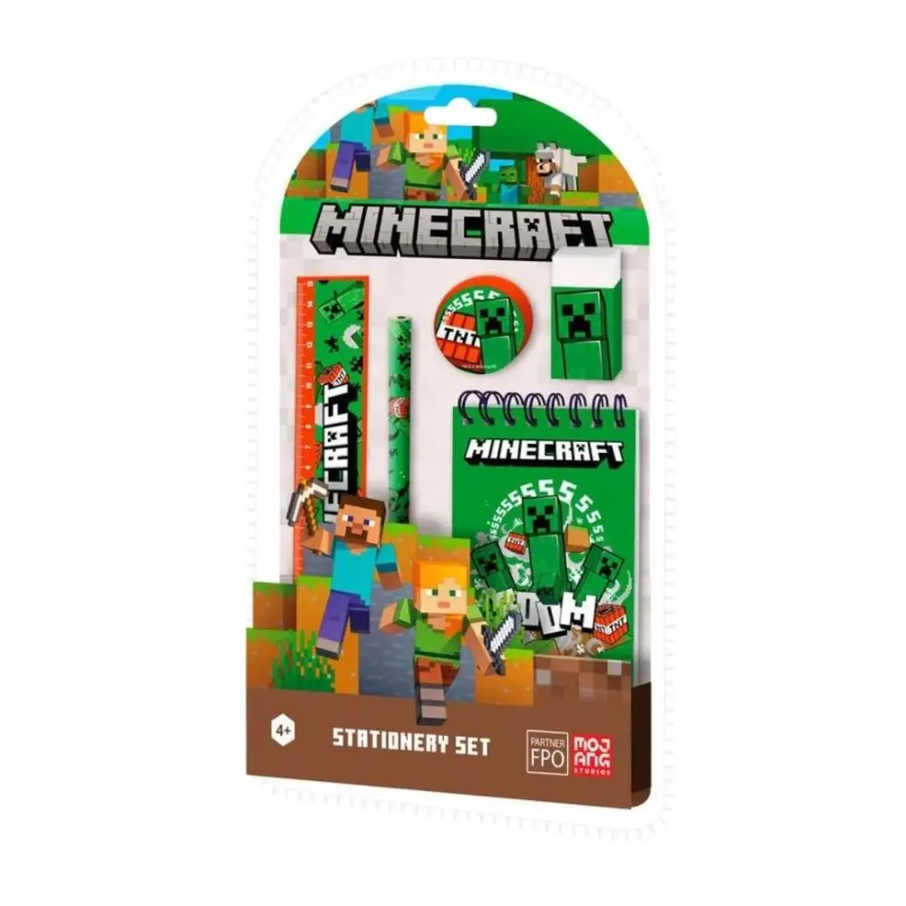 Conjunto Escolar (5 pcs) - Minecraft