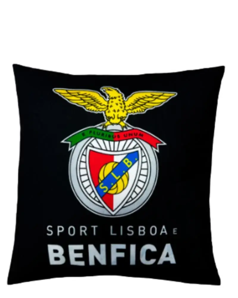 SLB - Almofada Decorativa Preta 40x40 cm "E Pluribus Unum"