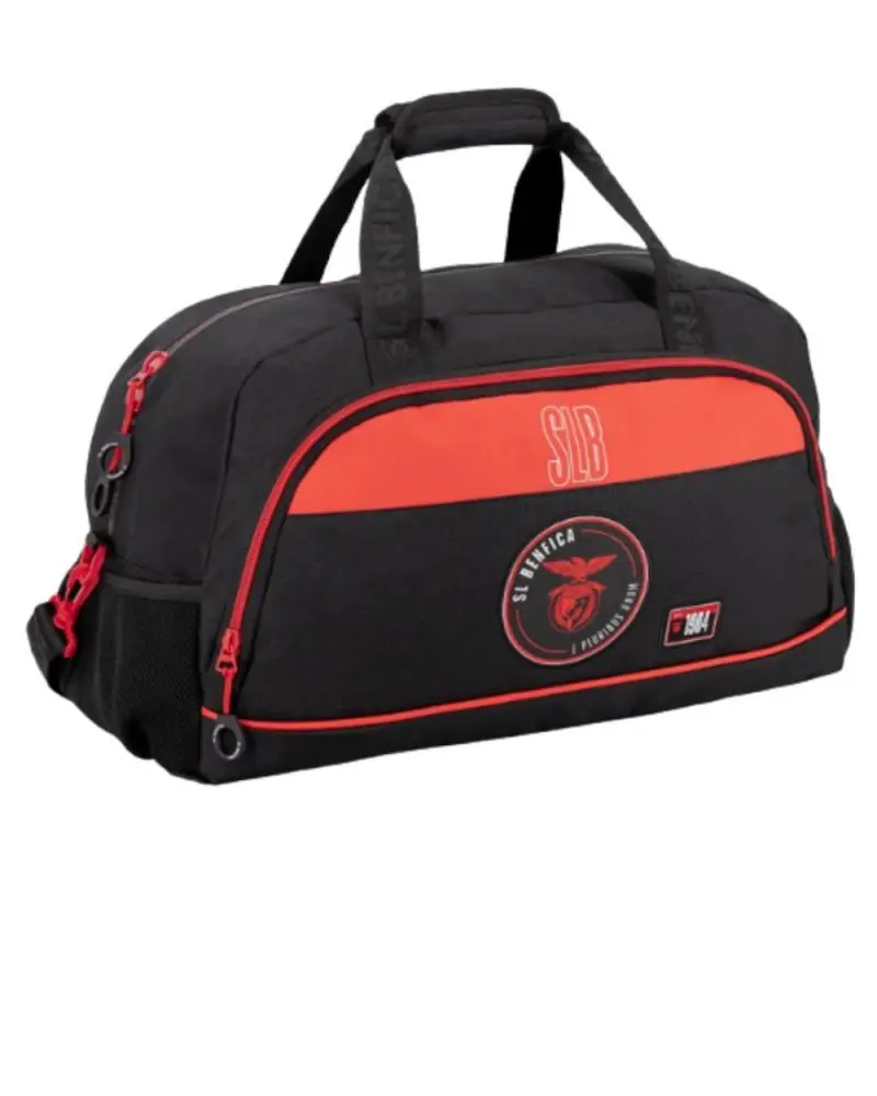 SLB - Saco De Desporto Preto Com Uma Risca Vermelha Com Logotipo Oficial