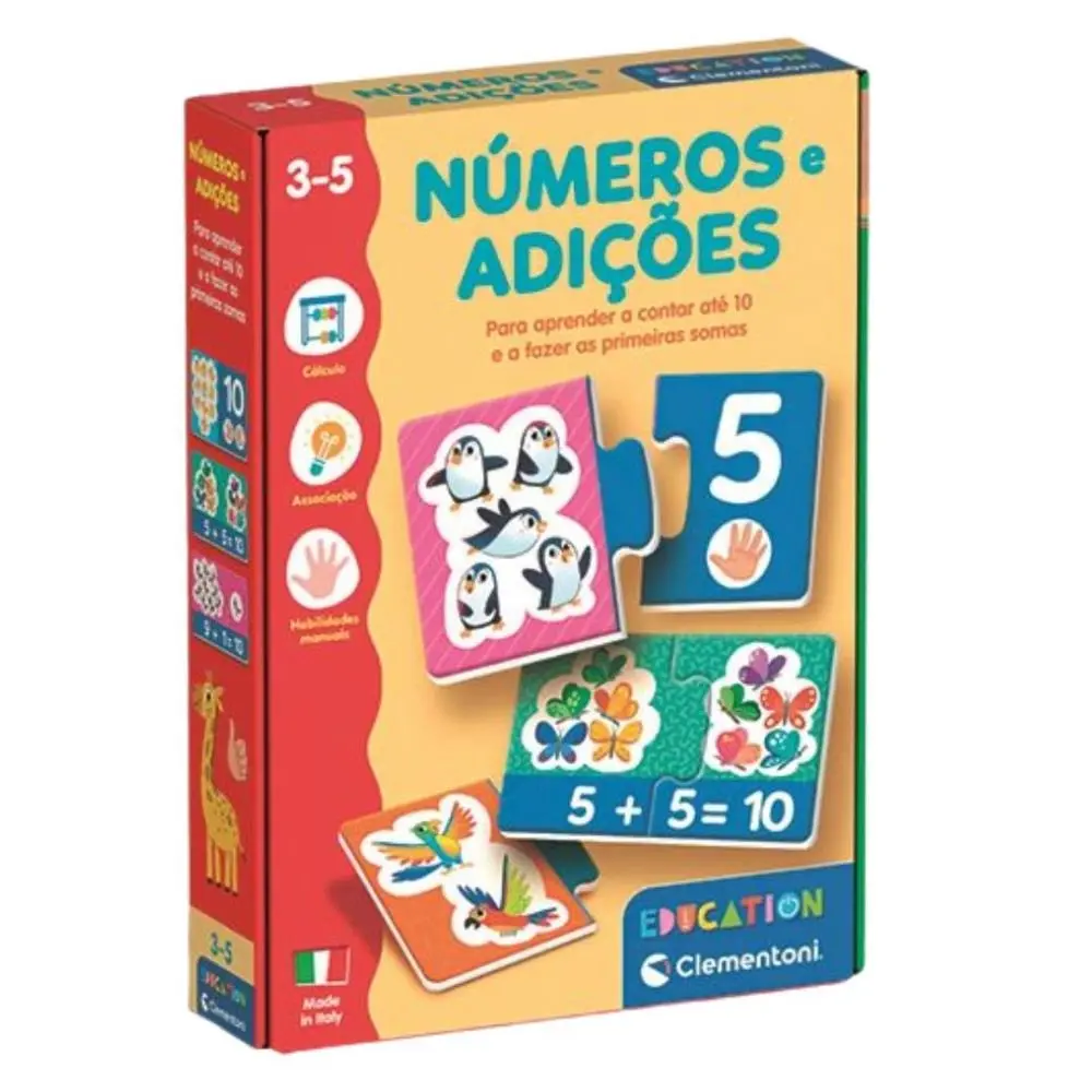Clementoni - Jogos Educativos - Números e Adições