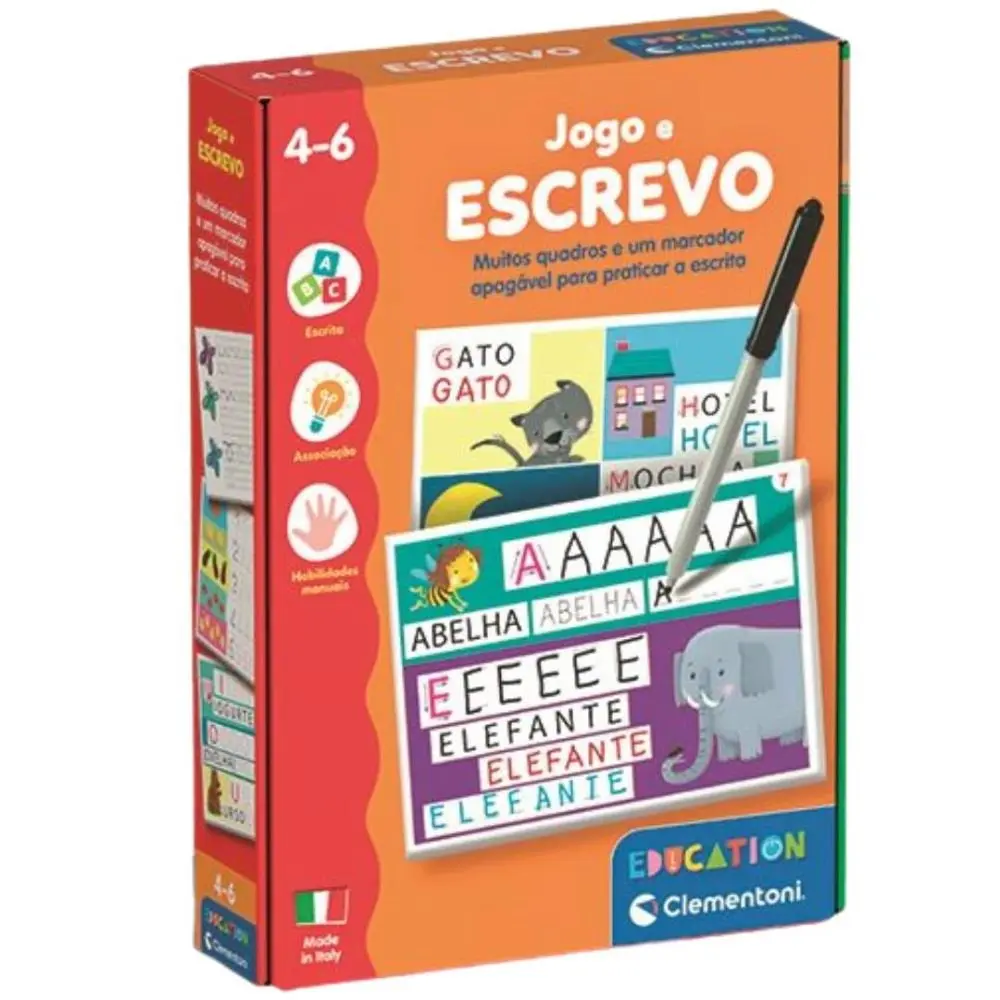 Clementoni - Jogos Educativos - Jogo e Escrevo
