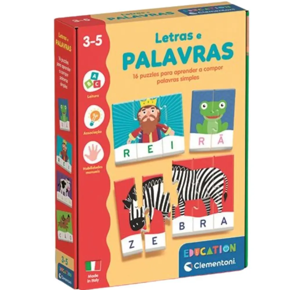 Clementoni - Jogos Educativos - Letras e Palavras