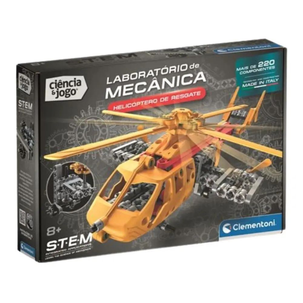 Clementoni - Laboratório de Mecânica - Helicóptero de Resgate