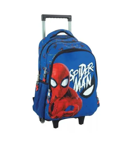 GIM - Spiderman - Mochila Trolley Escolar Azul