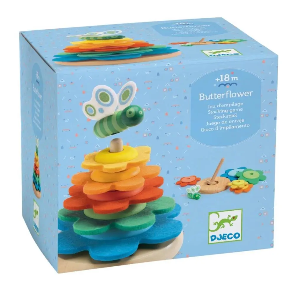 Djeco - Butterflower - Brinquedo para Empilhar
