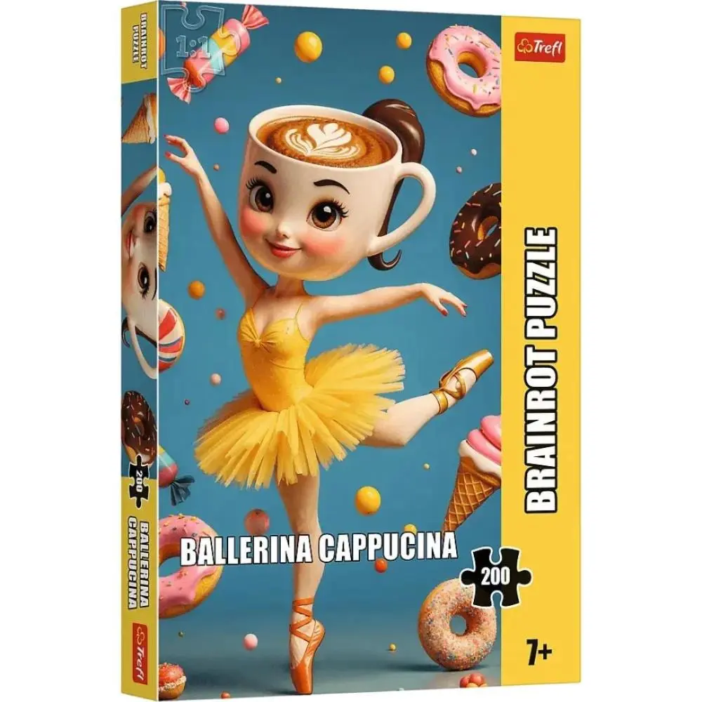 Trefl - Puzzle 200 pcs - BrainRots Ballerina Cappucina