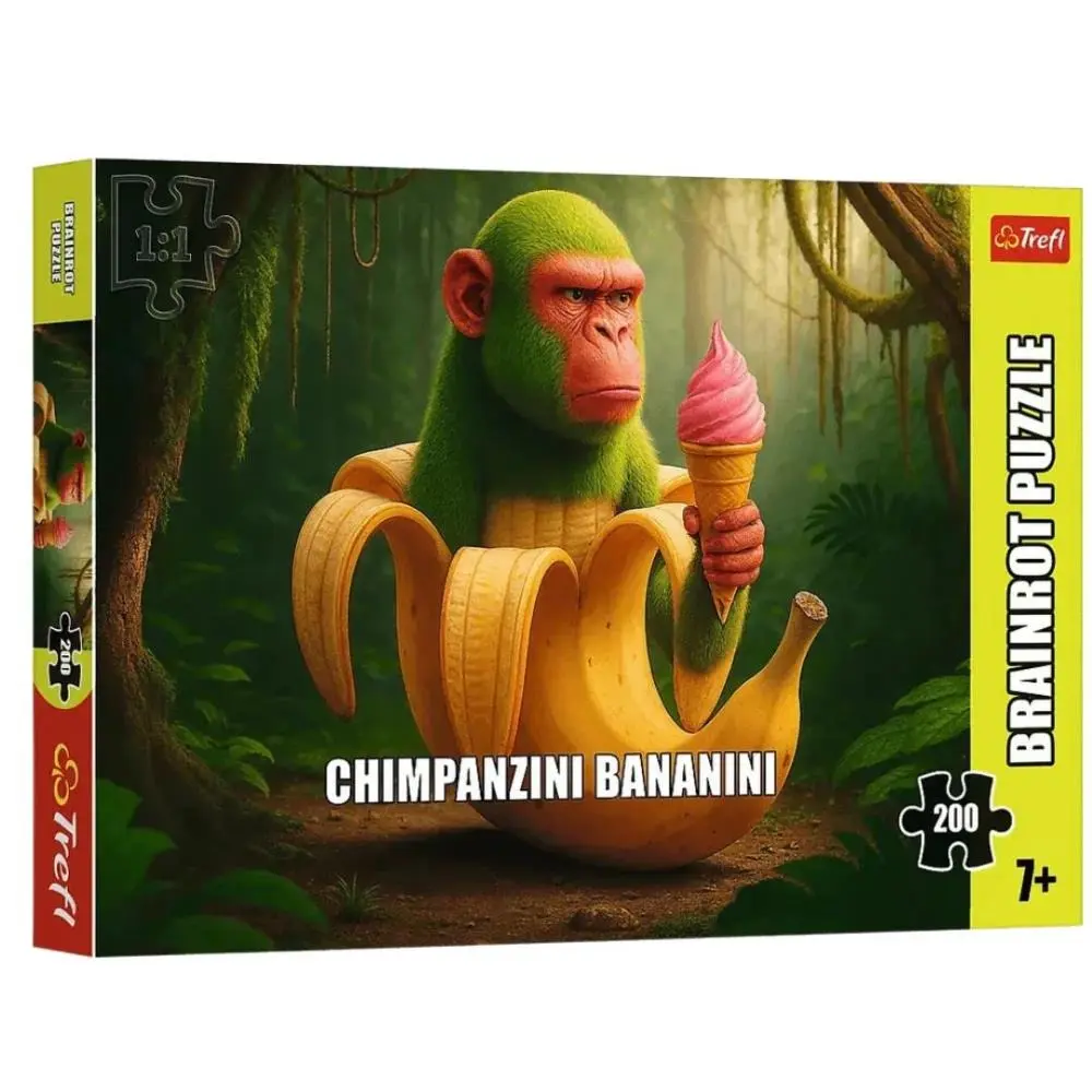 Trefl - Puzzle 200 pcs - BrainRots Chimpanzini Bananini