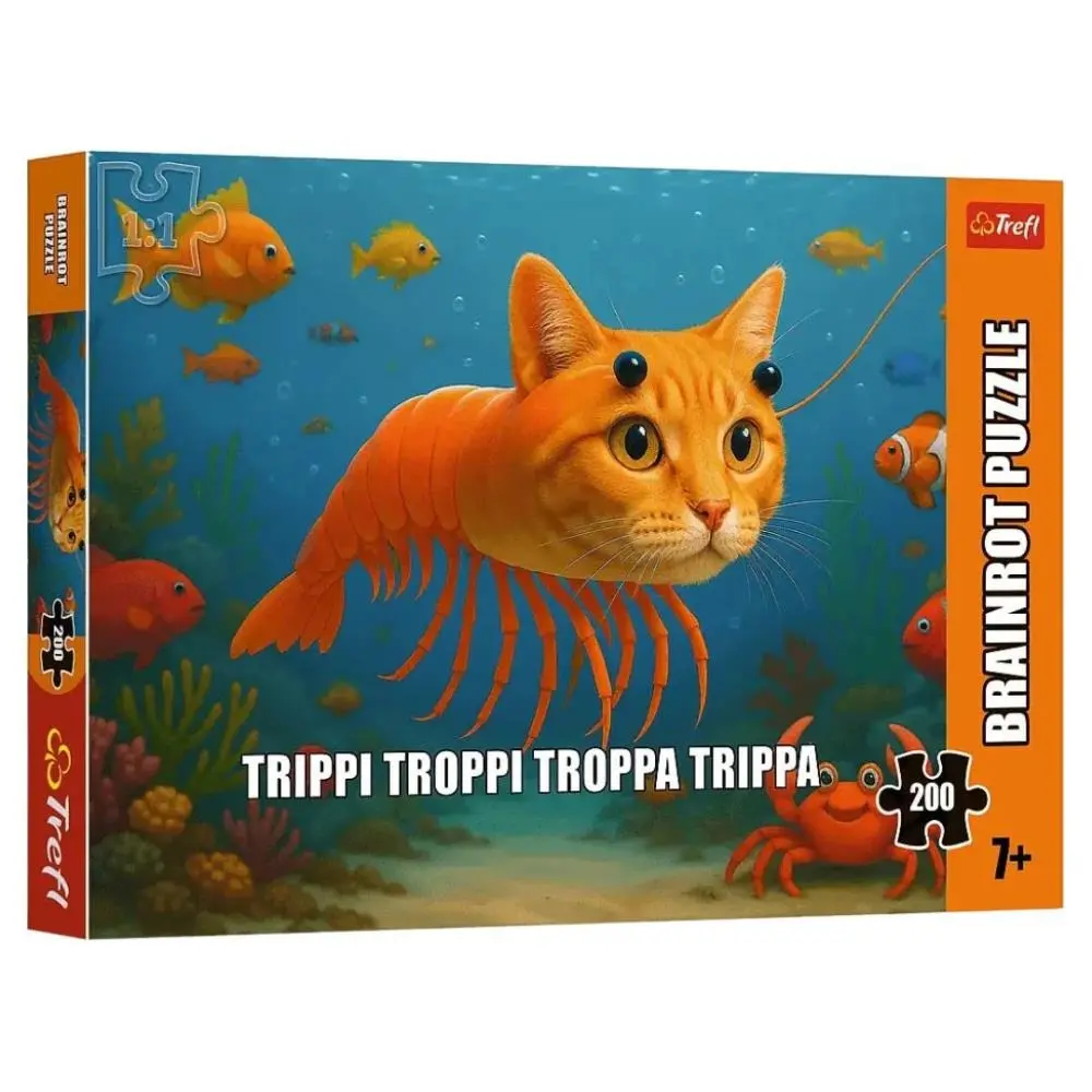 Trefl - Puzzle 200 pcs - BrainRots Tung Tung SahurTrefl - Puzzle 200 pcs - BrainRots Trippi Troppi Troppa Trippa