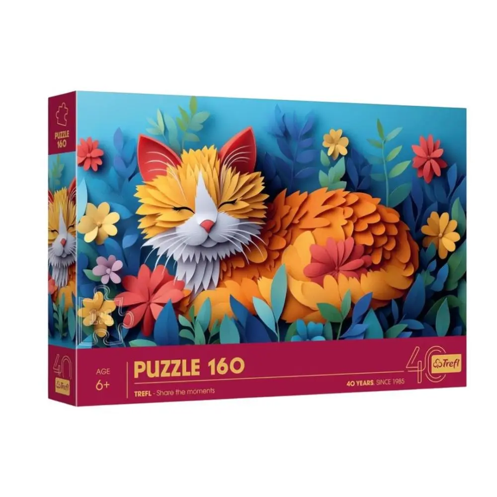 Trefl - Puzzle 160 pcs Cat 40th anniversary of Trefl – Papert