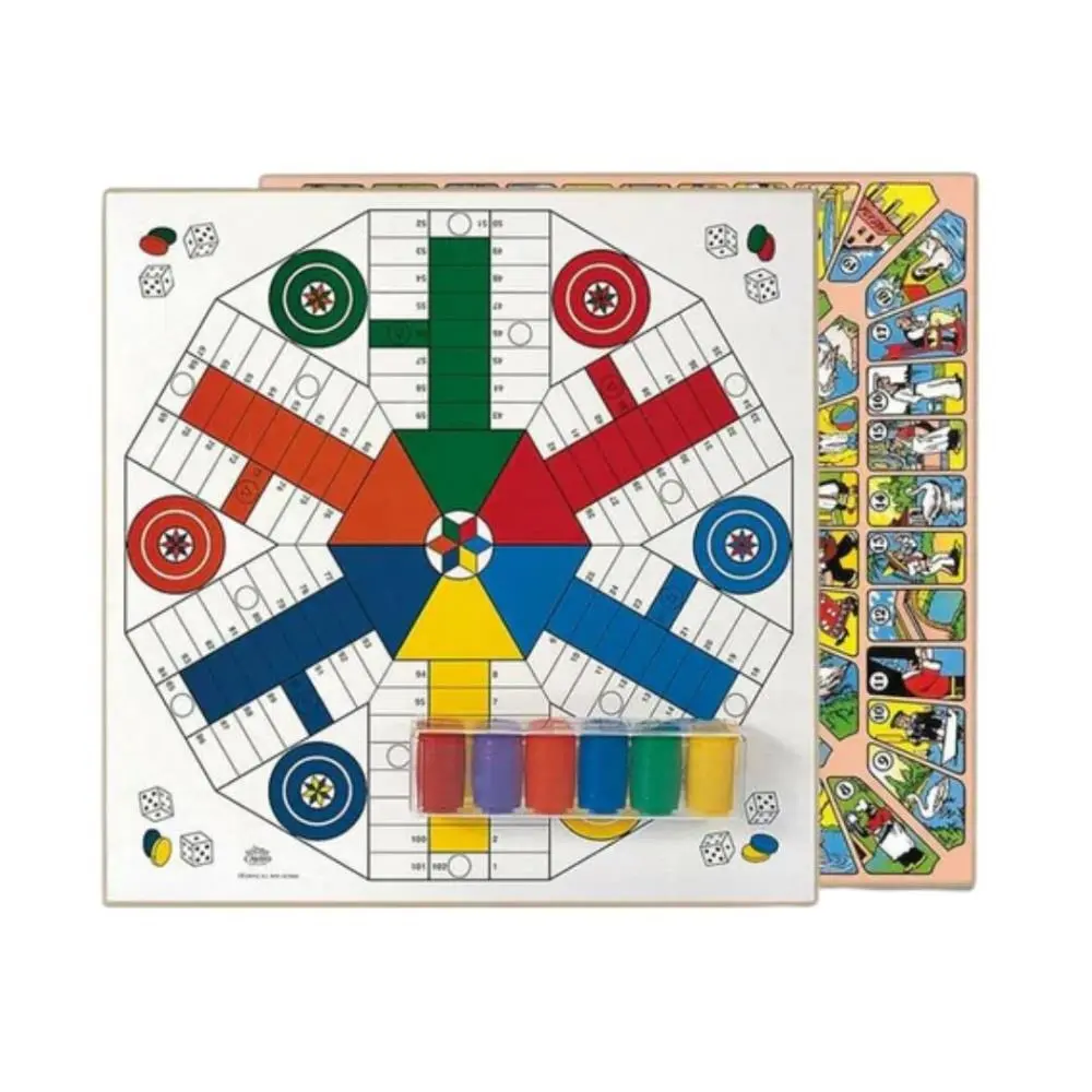Cayro - Tabuleiro de Jogo da Glória/Ludo de Madeira 40x40