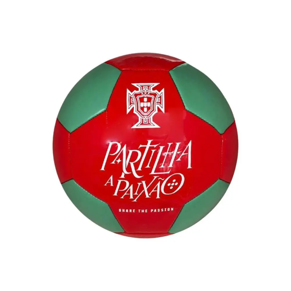 Portugal - Bola de Futebol Vermelha e Verde "Partilha a Paixão" Tam.5