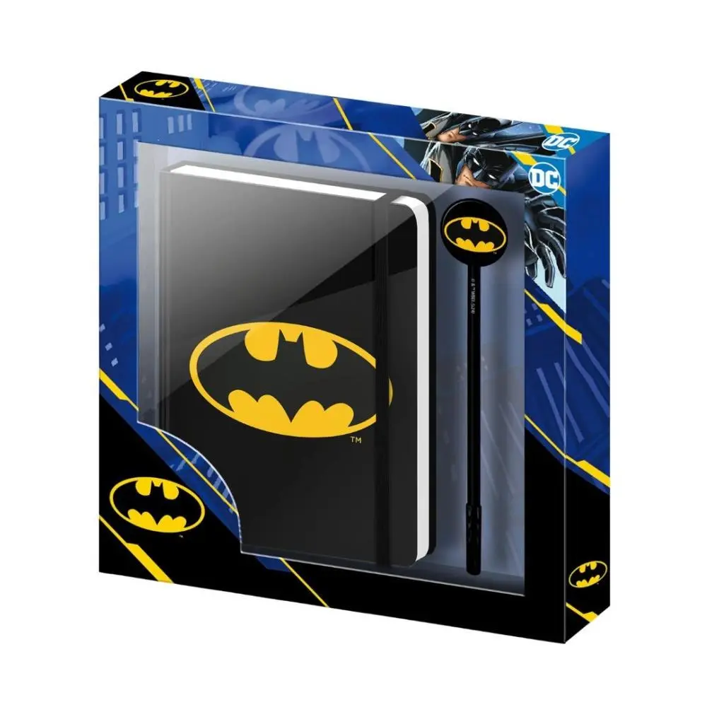 Karactermania - Batman - Diário e Caneta Fashion Batsignal Preto
