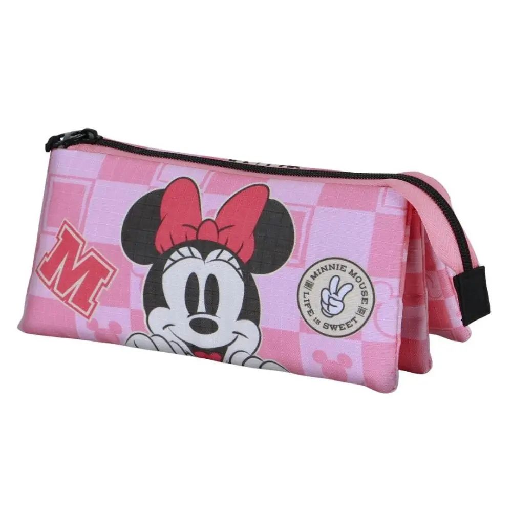 Karactermania - Disney - Minnie - Estojo Triplo Viagem Rosa